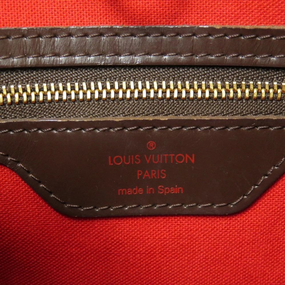 Louis Vuitton Canvas Cabas Bag Ebene Shoulder Damier Brown Rivington - Picture 6 of 11